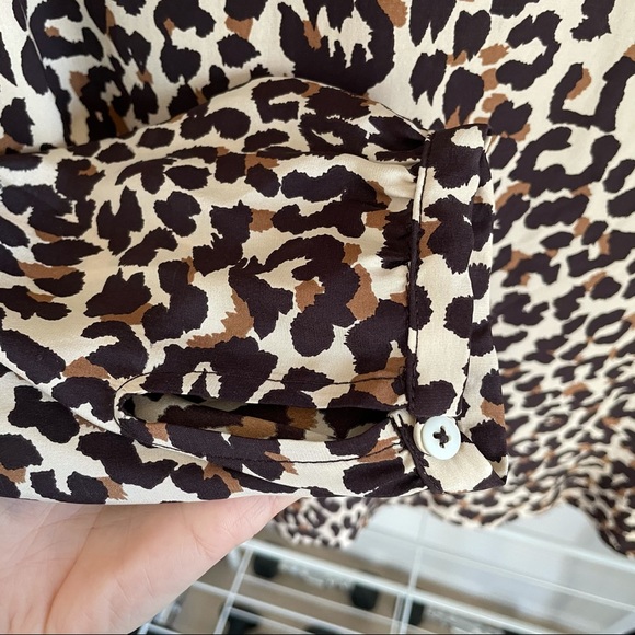 Steven Alan Silk Leopard Cindy Top - Picture 3 of 8